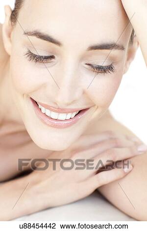 Stock Image - Happy woman. Fotosearch