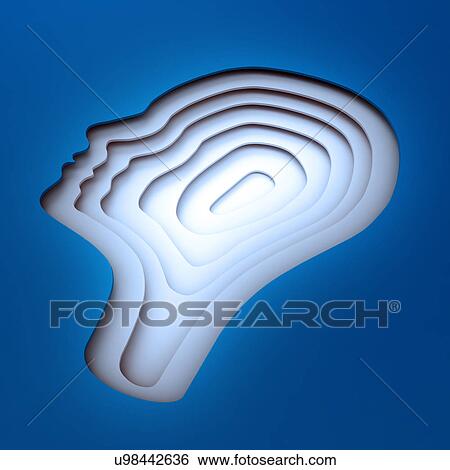 Stock Illustration - "Human head, illustration". Fotosearch