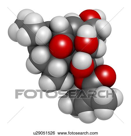 Stock Illustration - Ingenol mebutate actinic keratosis drug. Fotosearch