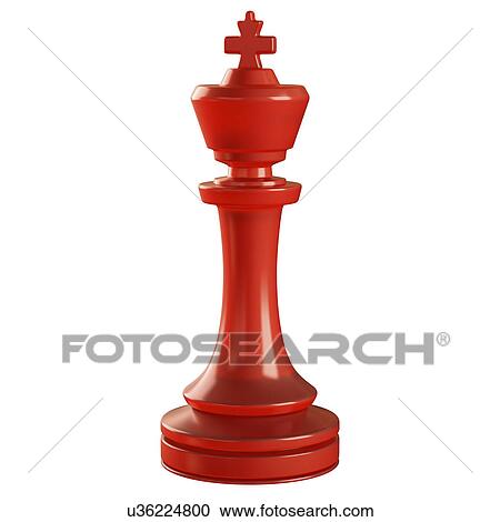 Clipart - "King chess piece, illustration". Fotosearch
