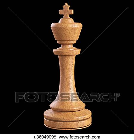 Stock Illustration - "King chess piece, illustration". Fotosearch