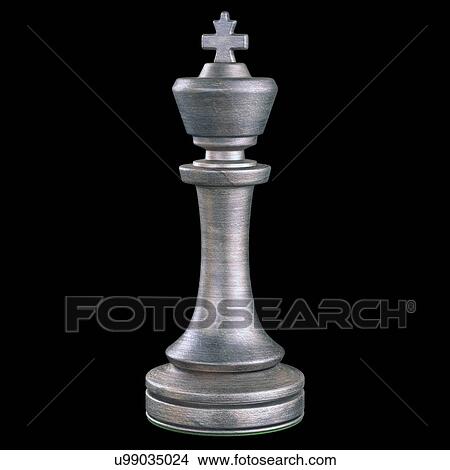 Stock Illustration - "King chess piece, illustration". Fotosearch