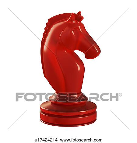 "Knight chess piece, illustration" View Large Illustration Stock Illustration - "Knight chess piece, illustration". Fotosearch