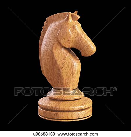 "Knight chess piece, illustration" View Large Illustration Stock Illustration - "Knight chess piece, illustration". Fotosearch