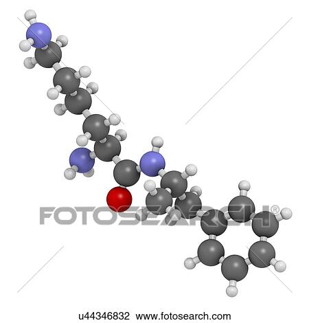 Drawing - Lisdexamfetamine mesylate ADHD drug. Fotosearch