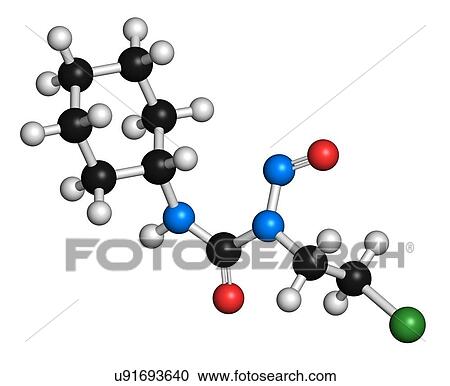 Clipart - Lomustine brain cancer chemotherapy drug. Fotosearch
