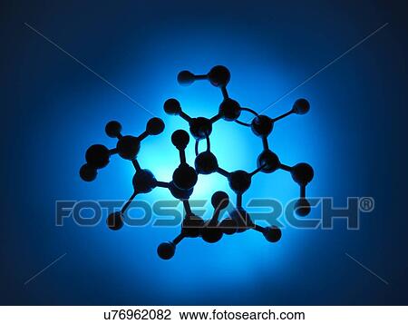 Molecular Model View Large Illustration Drawing - Molecular Model. Fotosearch