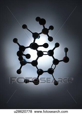Stock Illustration - Molecular Model. Fotosearch