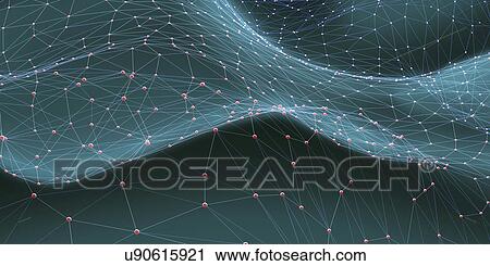 Clip Art - "Network, conceptual illustration". Fotosearch