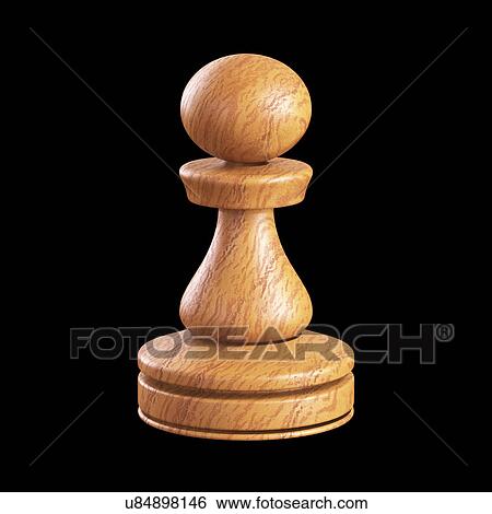 Stock Illustration - "Pawn chess piece, illustration". Fotosearch