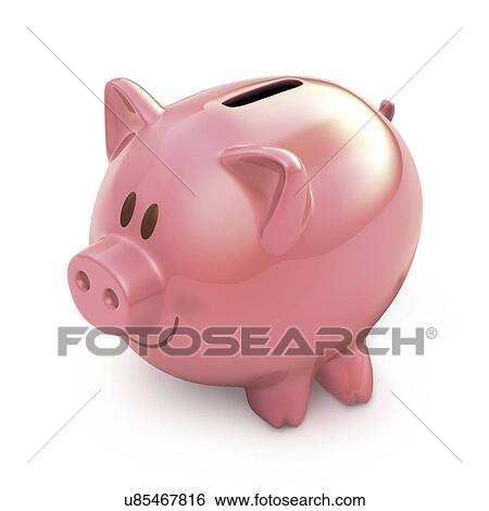 "Piggy bank, illustration" View Large Illustration Stock Illustration - "Piggy bank, illustration". Fotosearch