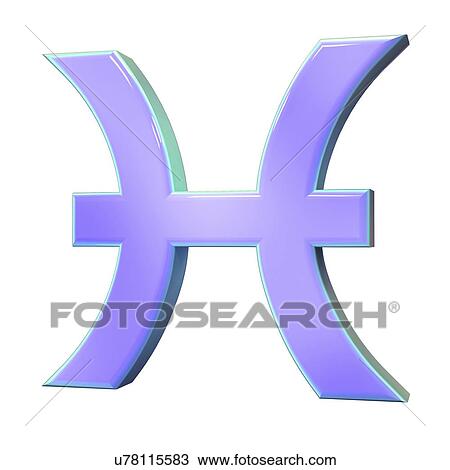 "Pisces sign of the zodiac, illustration" View Large Illustration Drawing - "Pisces sign of the zodiac, illustration". Fotosearch