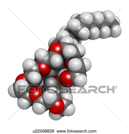 Stock Illustration - Polidocanol sclerosant drug molecule. Fotosearch