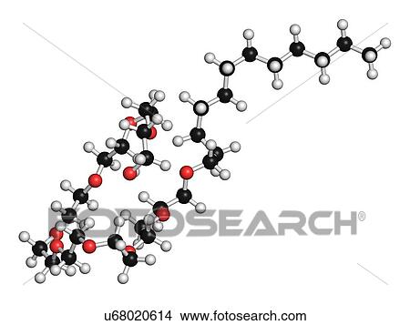 Stock Illustration - Polidocanol sclerosant drug molecule. Fotosearch