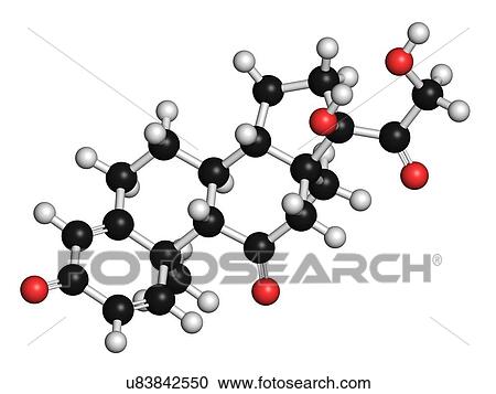 Prednisone corticosteroid drug molecule View Large Illustration Clipart - Prednisone corticosteroid drug molecule. Fotosearch