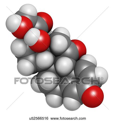 Stock Illustration - Prednisone corticosteroid drug molecule. Fotosearch