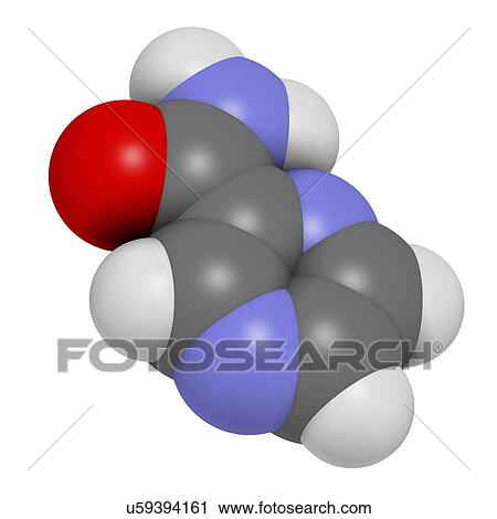 Clip Art - Pyrazinamide tuberculosis drug molecule. Fotosearch