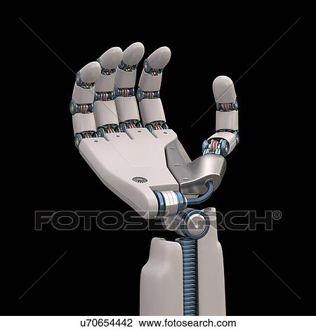 "Robotic hand, illustration" View Large Illustration Drawing - "Robotic hand, illustration". Fotosearch