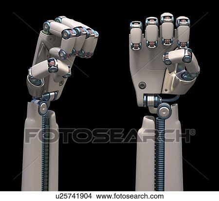 Stock Illustration - "Robotic hand, illustration". Fotosearch