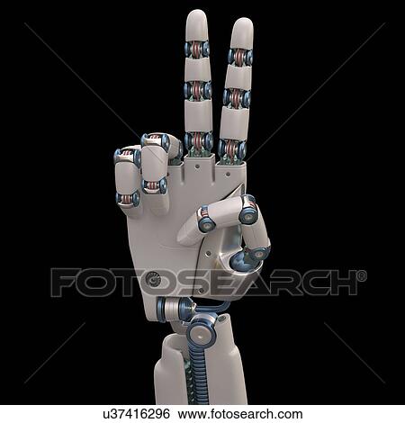 Stock Illustration - "Robotic hand, illustration". Fotosearch