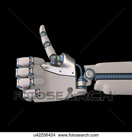 "Robotic hand, illustration" View Large Illustration Stock Illustration - "Robotic hand, illustration". Fotosearch