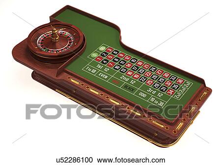 Clipart - "Roulette table, illustration". Fotosearch