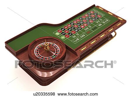 Stock Illustration - "Roulette table, illustration". Fotosearch