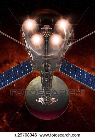 Stock Illustration - "Spacecraft, illustration". Fotosearch
