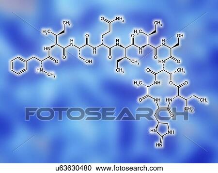 Teixobactin antibiotic structure formulae View Large Illustration Clipart - Teixobactin antibiotic structure formulae. Fotosearch