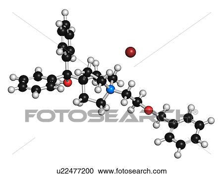 Umeclidinium bromide COPD drug molecule View Large Illustration Clipart - Umeclidinium bromide COPD drug molecule. Fotosearch