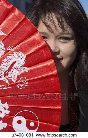 Stock Image - "115th Golden Dragon Parade, Chinese New Year, 2014, Year of the Horse, Los Angeles, California, USA". Fotosearch