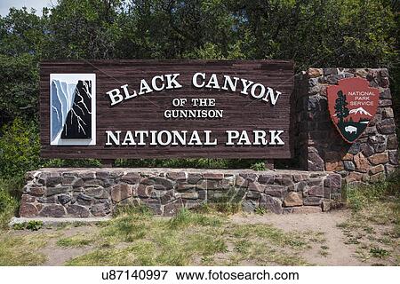 Stock Photo - "Black Canyon of Gunnison National Park, near Montrose, Colorado, USA". Fotosearch