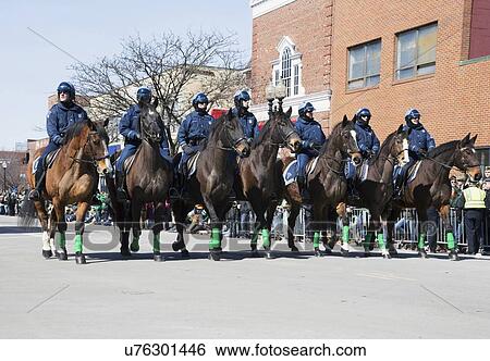 "Boston Police on horseback, St. Patrick's Day Parade, 2014, South Boston, Massachusetts, USA" View Large Photo Image Stock Photograph - "Boston Police on horseback, St. Patrick's Day Parade, 2014, South Boston, Massachusetts, USA". Fotosearch