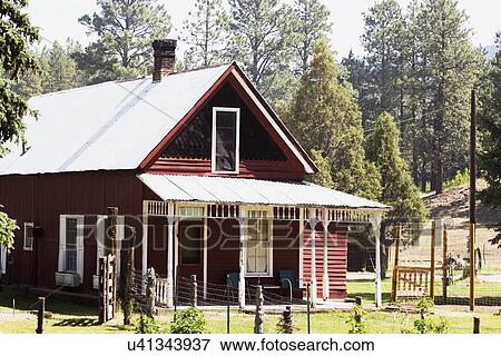 Stock Photo - "Butch Cassidy and Sundance Kid House nat seen from Durango and Silverton Narrow Gauge Railroad, Colorado, USA". Fotosearch
