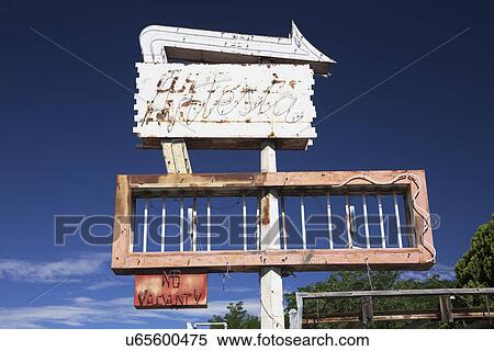"Deserted Motel Sign, Americana, Colorado, USA" View Large Photo Image Stock Photography - "Deserted Motel Sign, Americana, Colorado, USA". Fotosearch