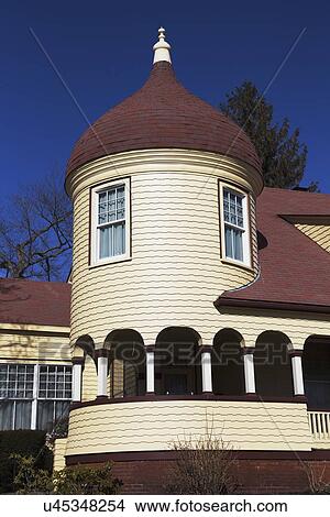 "Distinctive oval New England home, near Marblehead, Massachusetts, USA" View Large Photo Image Picture - "Distinctive oval New England home, near Marblehead, Massachusetts, USA". Fotosearch