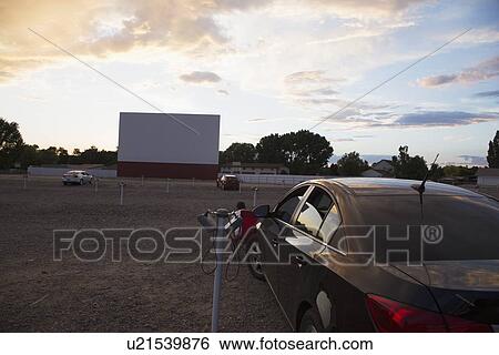 "Empty movie screen at sunset, Star Drive In Movie Theater, Montrose, Colorado, USA" View Large Photo Image Stock Photograph - "Empty movie screen at sunset, Star Drive In Movie Theater, Montrose, Colorado, USA". Fotosearch