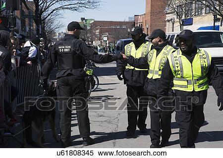 "Happy police, St. Patrick's Day Parade, 2014, South Boston, Massachusetts, USA" View Large Photo Image Stock Photography - "Happy police, St. Patrick's Day Parade, 2014, South Boston, Massachusetts, USA". Fotosearch