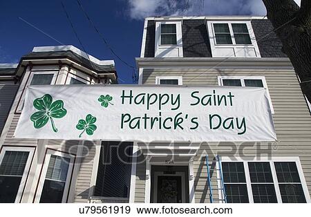 "Happy St. Patrick's Day sign, St. Patrick's Day Parade, 2014, South Boston, Massachusetts, USA" View Large Photo Image Stock Photo - "Happy St. Patrick's Day sign, St. Patrick's Day Parade, 2014, South Boston, Massachusetts, USA". Fotosearch