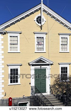 "Historic Old Town Hall House, constructed 1727, Marblehead, Massachusetts, USA" View Large Photo Image Stock Photo - "Historic Old Town Hall House, constructed 1727, Marblehead, Massachusetts, USA". Fotosearch