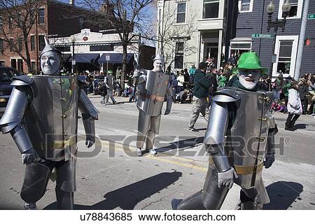 "Irish Tin Man, St. Patrick's Day Parade, 2014, South Boston, Massachusetts, USA" View Large Photo Image Stock Photography - "Irish Tin Man, St. Patrick's Day Parade, 2014, South Boston, Massachusetts, USA". Fotosearch