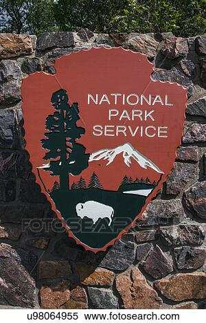 National Park Service entry sign View Large Photo Image Stock Photography - National Park Service entry sign. Fotosearch