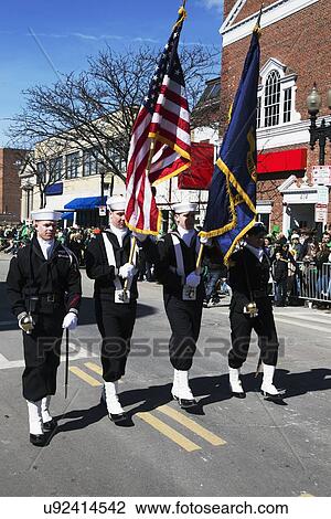 "Navy Honor Guard, St. Patrick's Day Parade, 2014, South Boston, Massachusetts, USA" View Large Photo Image Stock Image - "Navy Honor Guard, St. Patrick's Day Parade, 2014, South Boston, Massachusetts, USA". Fotosearch