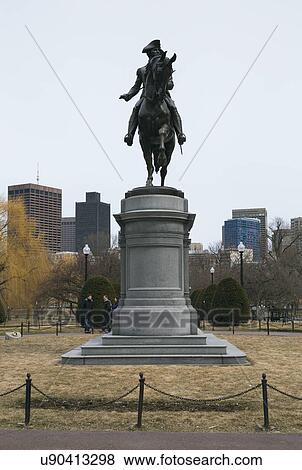 "Statue of George Washington in Boston Public Garden, Boston, Massachusetts, USA" View Large Photo Image Stock Photo - "Statue of George Washington in Boston Public Garden, Boston, Massachusetts, USA". Fotosearch