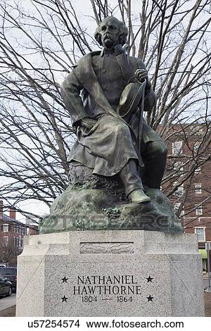 Picture - "Statue of Nataniel Hawthorne, Salem, Massachusetts, USA". Fotosearch