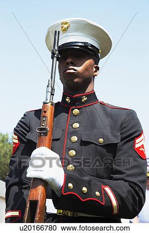 "U. S. Marine at attention, Los Angeles National Cemetery Annual Memorial Event, May 26, 2014, California, USA" View Large Photo Image Stock Image - "U. S. Marine at attention, Los Angeles National Cemetery Annual Memorial Event, May 26, 2014, California, USA". Fotosearch