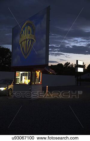 "Warner Brothers logo projected at Star Drive In Movie Theater, Montrose, Colorado, USA" View Large Photo Image Stock Image - "Warner Brothers logo projected at Star Drive In Movie Theater, Montrose, Colorado, USA". Fotosearch