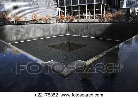 "Waterfall Footprint of WTC, National September 11 Memorial, New York City, New York, USA" View Large Photo Image Stock Image - "Waterfall Footprint of WTC, National September 11 Memorial, New York City, New York, USA". Fotosearch