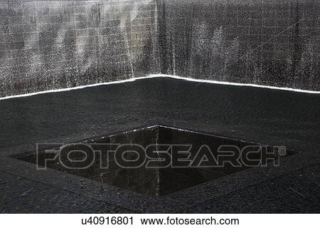 "Waterfall Footprint of WTC, National September 11 Memorial, New York City, New York, USA" View Large Photo Image Stock Image - "Waterfall Footprint of WTC, National September 11 Memorial, New York City, New York, USA". Fotosearch