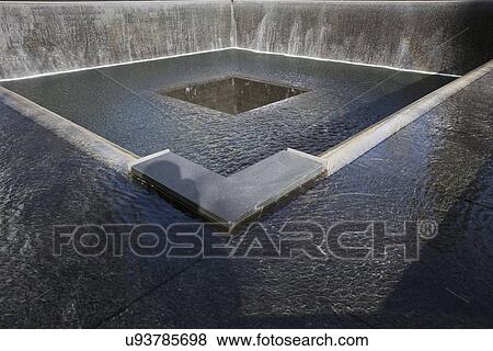 "Waterfall Footprint of WTC, National September 11 Memorial, New York City, New York, USA" View Large Photo Image Stock Photo - "Waterfall Footprint of WTC, National September 11 Memorial, New York City, New York, USA". Fotosearch